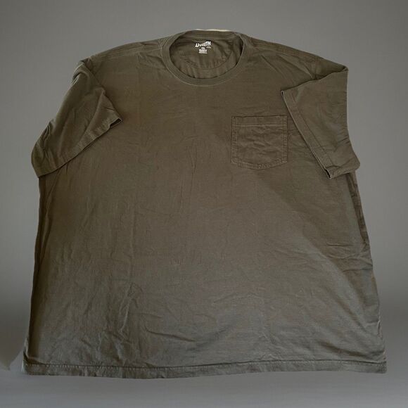 Duluth  4X Relaxed Fit Longtail Short Sleeve T Shirt Green Pocket - Picture 1 of 5